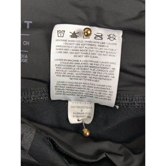 Nike Dri-Fit Leggings Black Power Epic Lux Womens Small Reflective Print Running - Picture 10 of 11